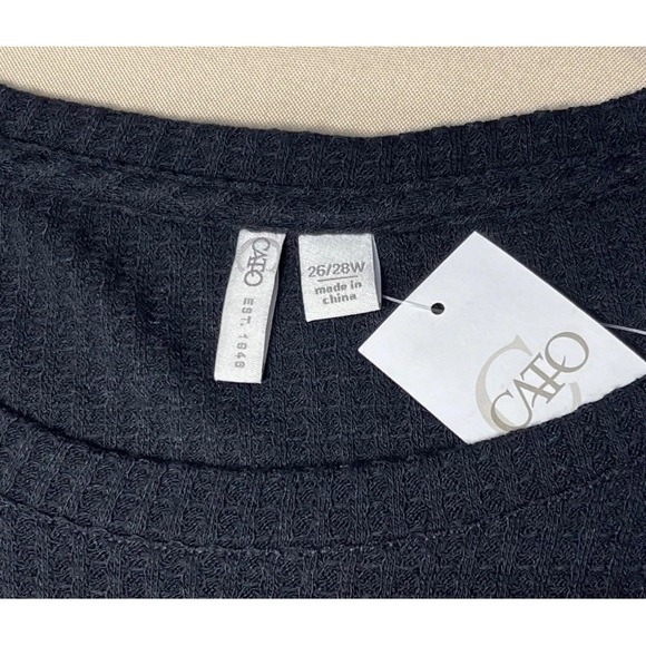 Cato Classic Red Truck Christmas Spirit Theme Waffle Knit Top ~ Sz 26/28 ~ NWT - Picture 7 of 8